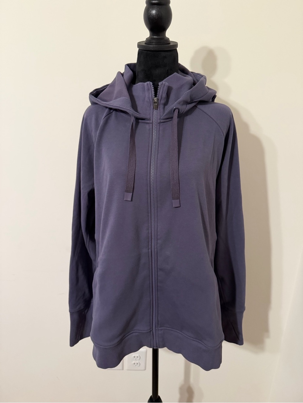 Athleta Zip-Up Hooded sweatshirt in Slate Purple
